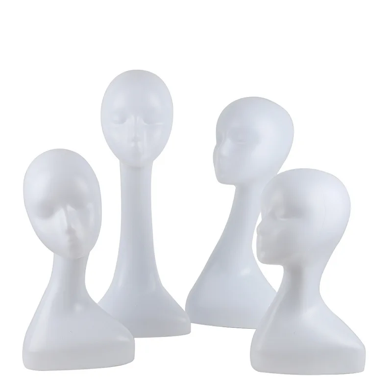 
New arrivals hot sale wig model white egg face mannequin female dummy stand wig head for display 