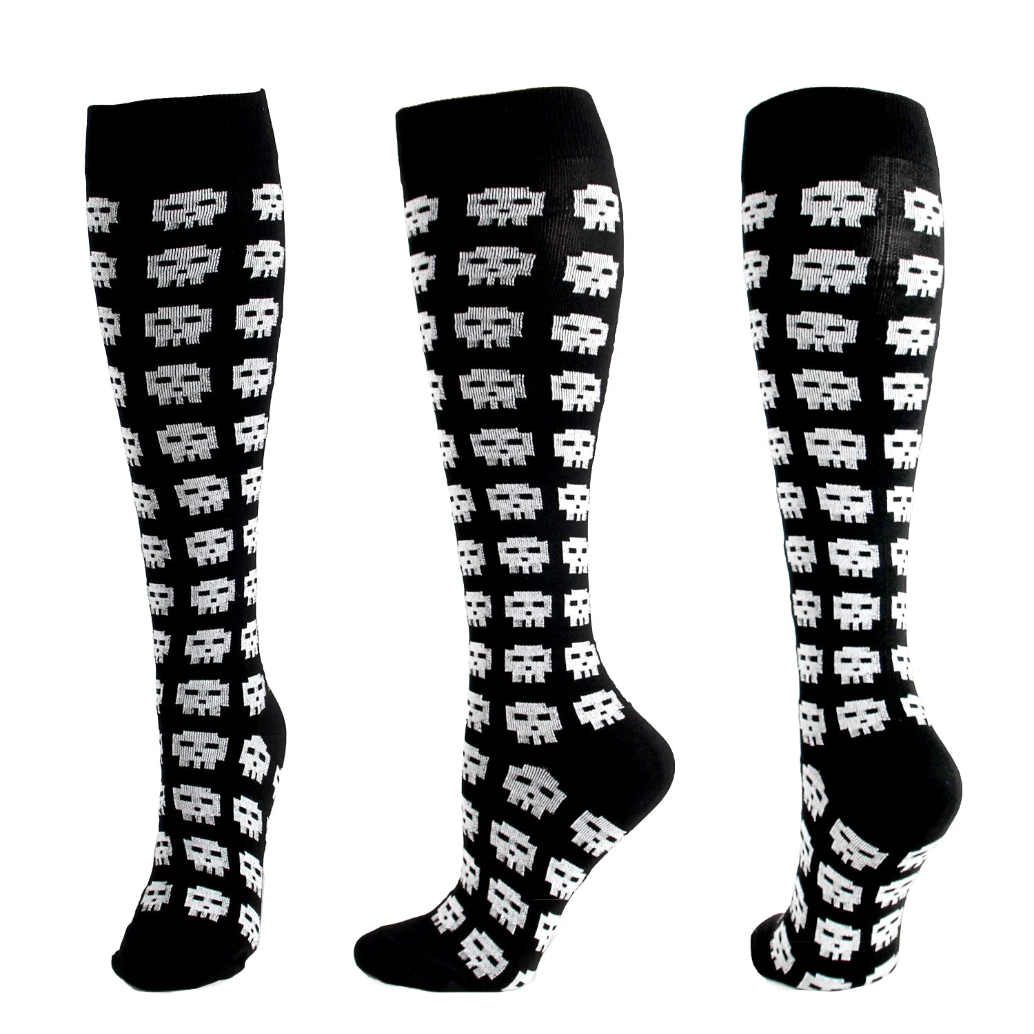 Unisex Customized Logo Nurse Knee High Sport Custom Compression Socks Breathable Nylon Custom Socks For Mens Soccer and Football