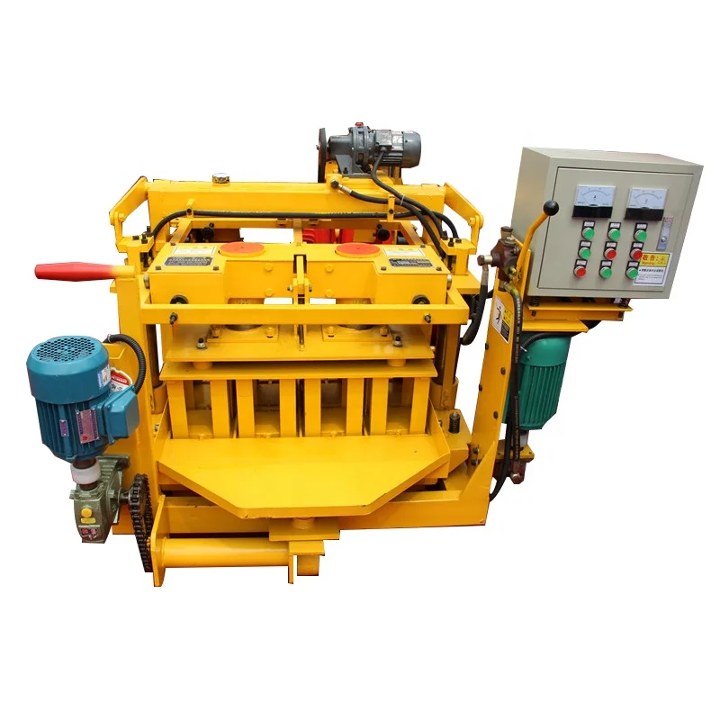 wholesale QMY4-30 Movable diesel Block Manual earth Concrete Hollow egg laying concrete block cheap price of brick machine