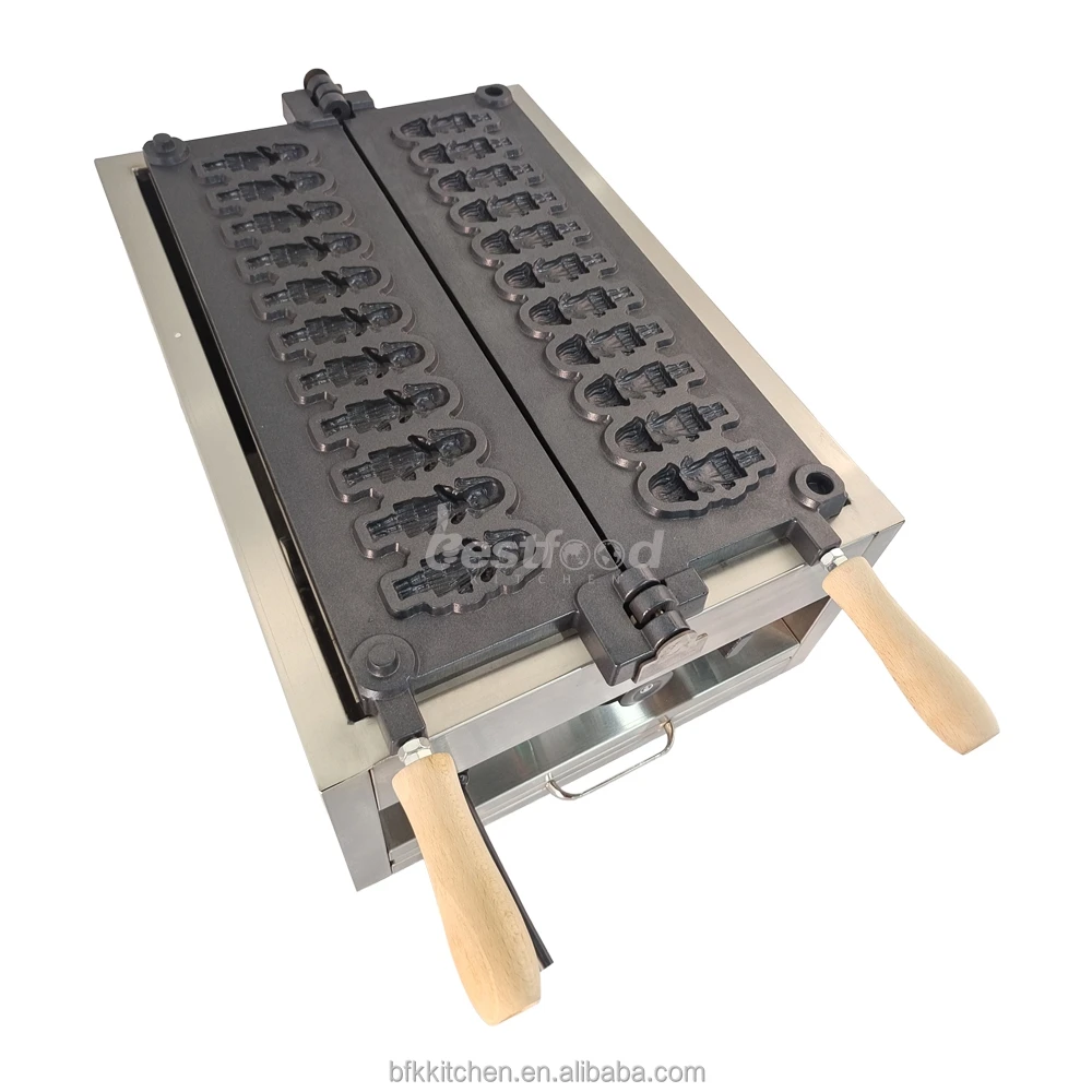 Commercial Non Stick Waffle Plate Square Mini Grill Doll Waffle Maker With Temperature Control And Timer