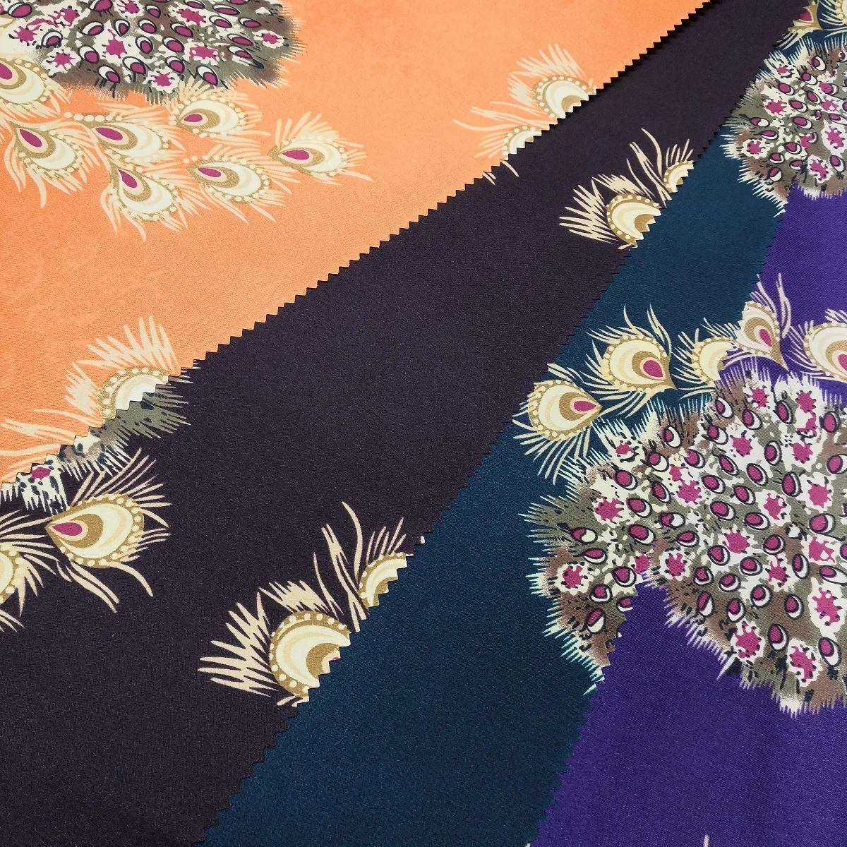 Custom Digital Printing Fabrics Wholesale Women Silk Satin 100% Polyester Fabric For Clothes