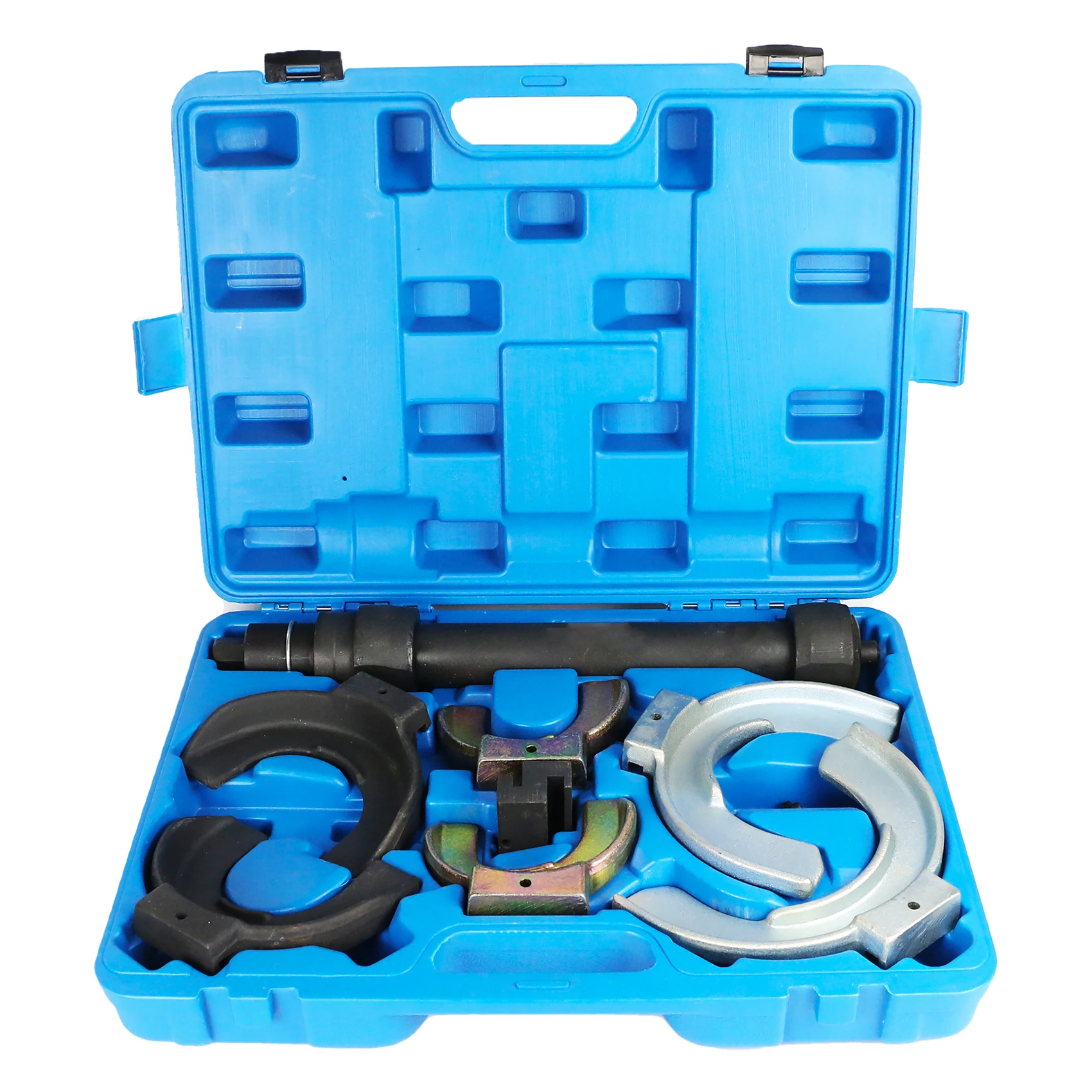 SUGETOOLS Strut Spring Compressor Kit Universal Interchangeable Fork Spring Compressor Set with Carrying Case