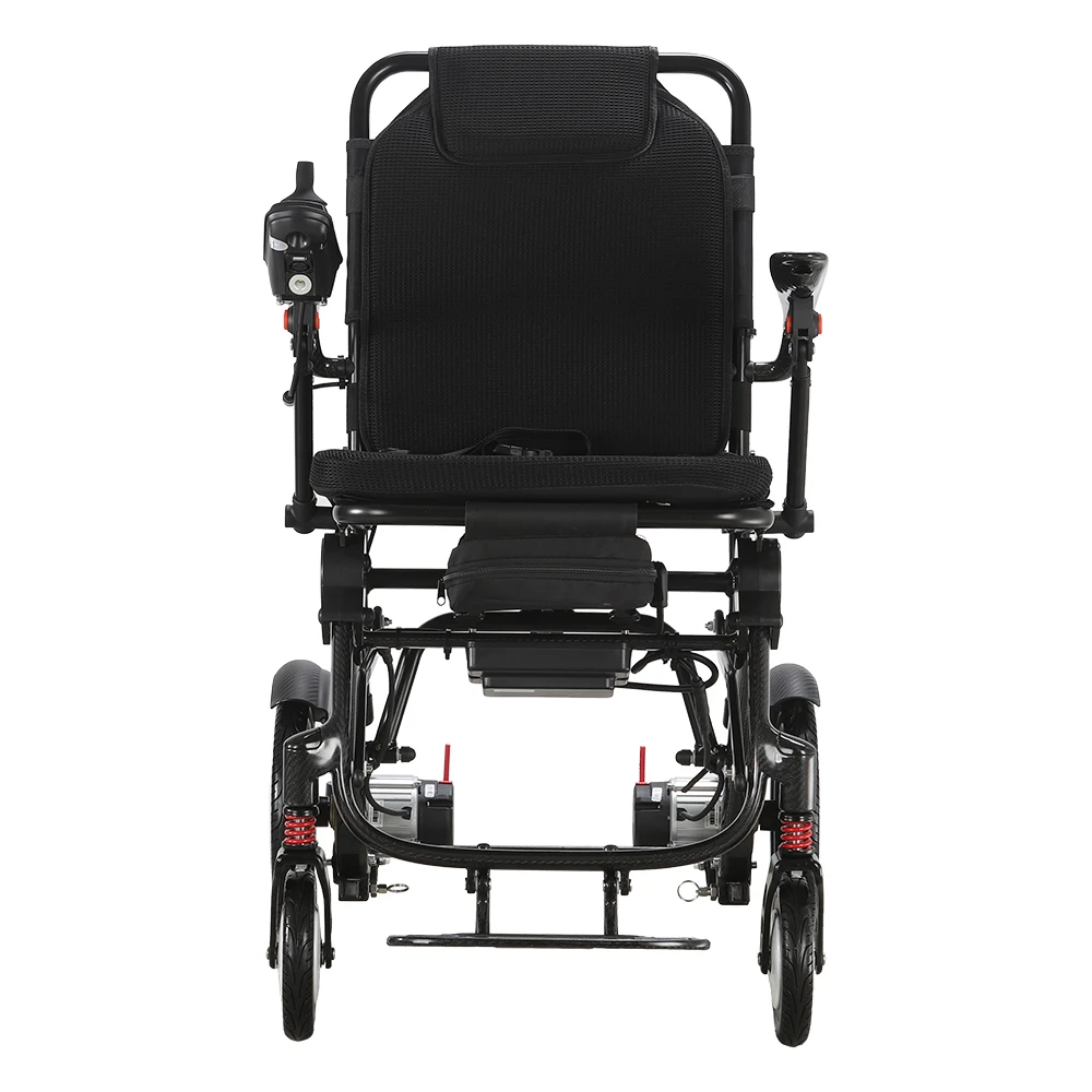 Light weight power folding wheelchair carbon fiber lightweight electric folding wheelchair for disabled
