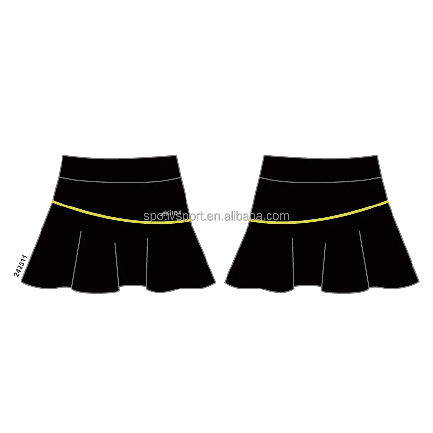 ODM High Quality OEM Pickleball Shirt Skirt Custom Made Pickleball Print Skirt Female