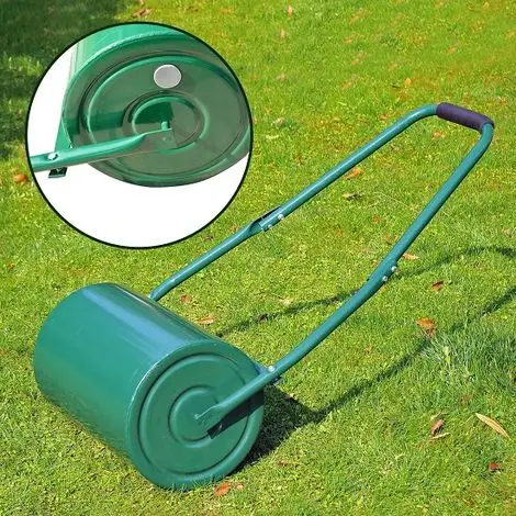 Garden Steel Lawn Roller Heavy Duty Water or Sand Filled 30 Litres for Garden yard roller for grass garden tool turf roller
