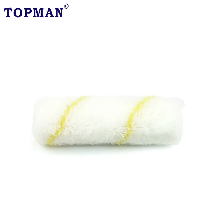 4-дюймовый акриловый мини-ролик TOPMAN с желтой полосой для обшивки крыльца и стен