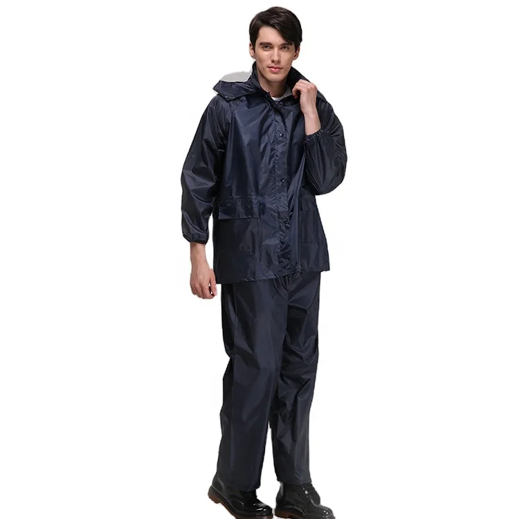 
Polyester reflective stripe black poncho raincoat 