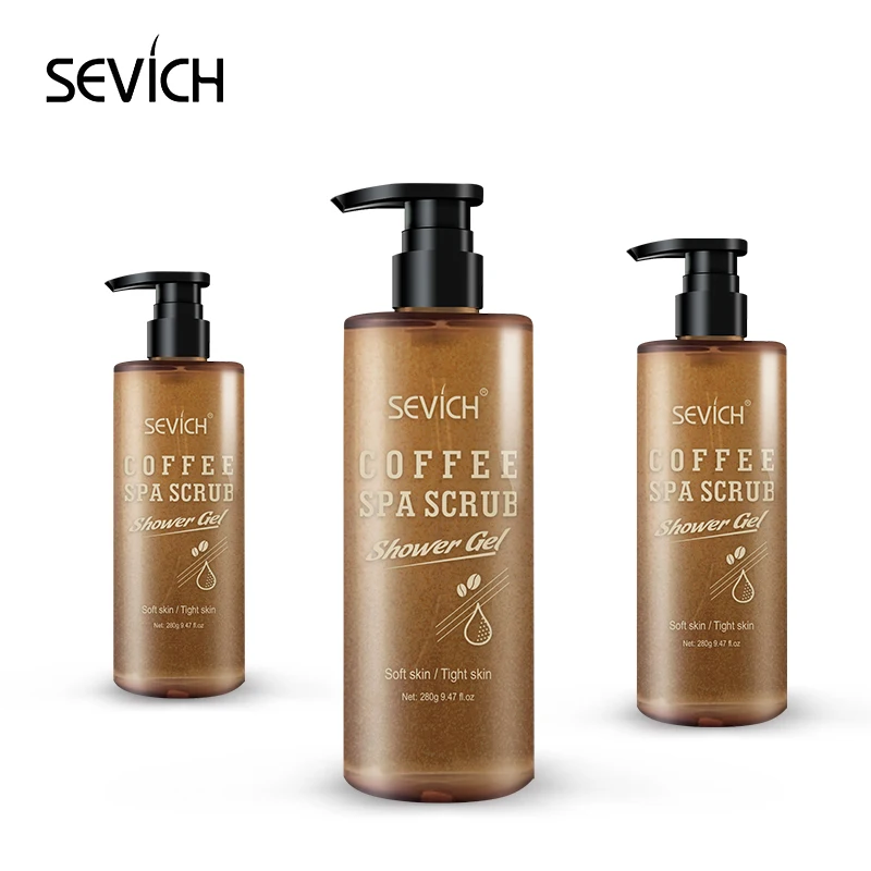 
Индивидуальный логотип кожи Осветляющий отбеливающий кофе скраб для душа гель для ванны для тела 