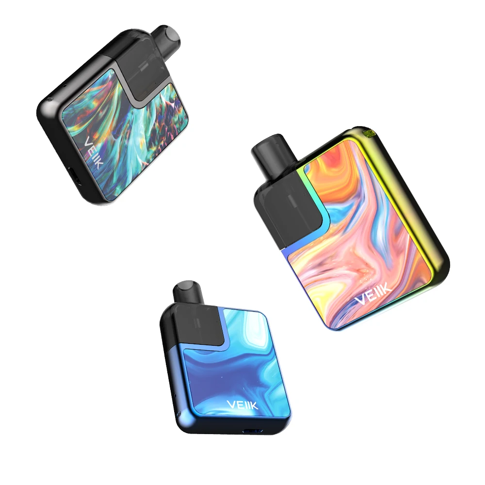 Электронная сигарета VEIIK Cracker, батарея 500 мАч, набор для вейпа, вейп pod