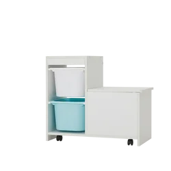 2M2KIDS Multifunction Kids Bookshelf Kids Toy Storage Wood Kids Storage Furniture