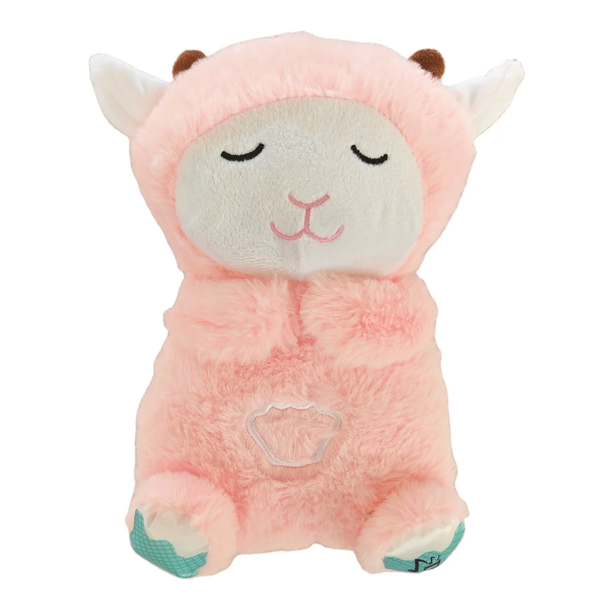 Breathing Bear Plush Toy Unisex Soft Plush Kola Bear Sleeping Doll with Musical Accompaniment Soothing Babies Children Parties