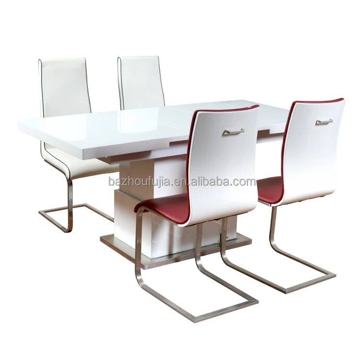 white colour furniture luxury classic luxe dining long dinner expandable table best beautiful 4 chair dining table set extension