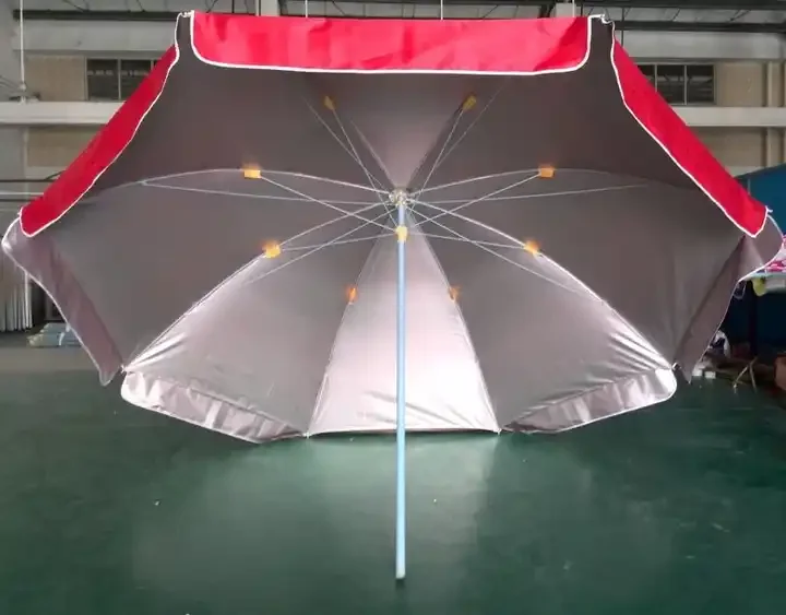 140g Polyester Cafe Ti Custom Printed 3m Parasol Umbrella For Outdoor Carts