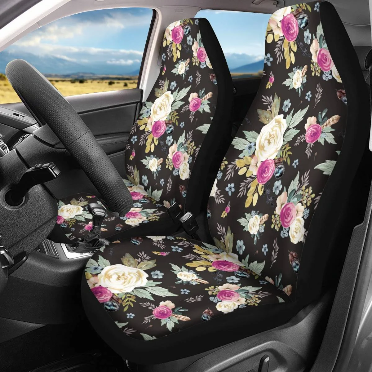 Blue Ocean Infant Car Seat Covers Polynesian Design Seat Cover Logo Printing Full Car Seat Cover for Most Car Suv Truck