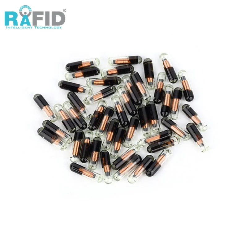 Рафид 125 кГц RFID стеклянная бирка маленький животный микрочип 1 25*7 мм для рыбы «кошка» «Собака»