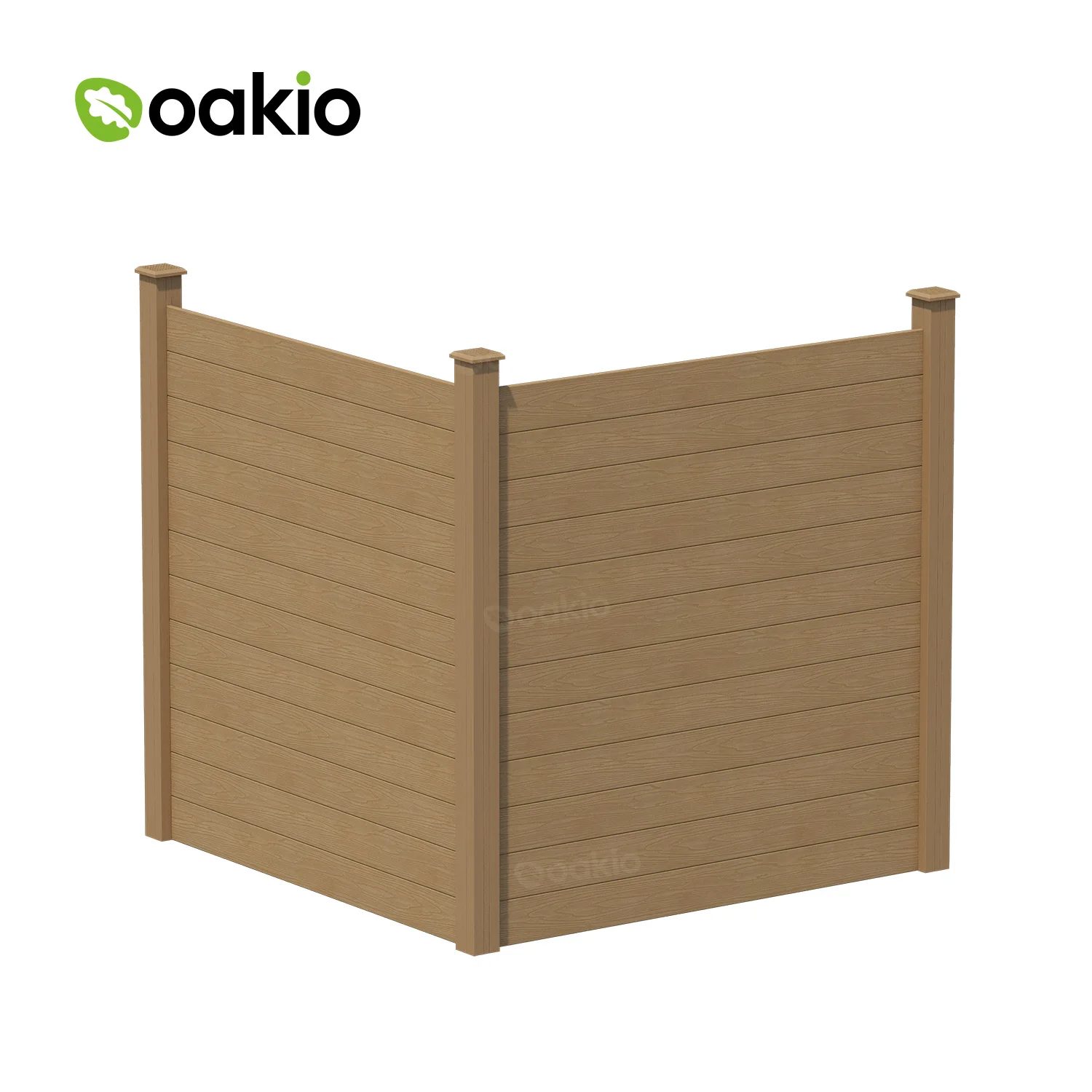 High Quality Solid wood Balcony Privacy Fence WPC Wood Plastic Fence Panel Garden Composite Fence