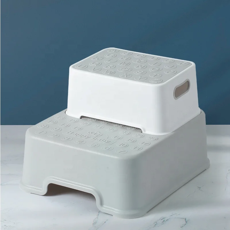 Two Step Stool Removable Colorful Portable Kitchen PP Material Portable Kids Baby Step Stool