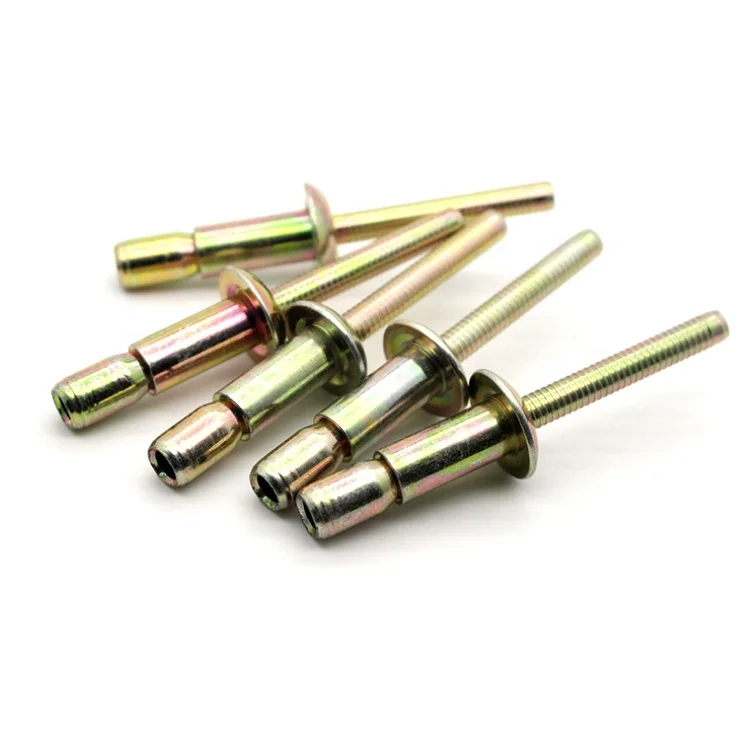 1/4 Steel galvanized Dome/CSK head structural Interlock Magna-Lok Rivet