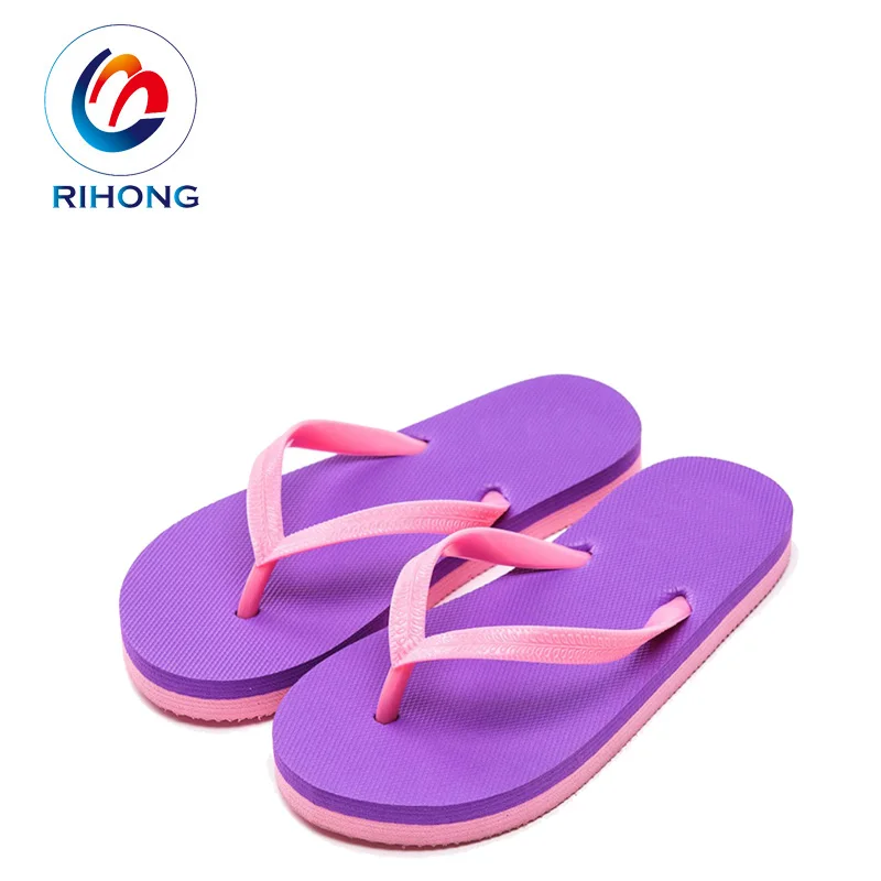 hot selling eco cheap price printed logo anti slip eva rubber summer slipper flat flip flops for children