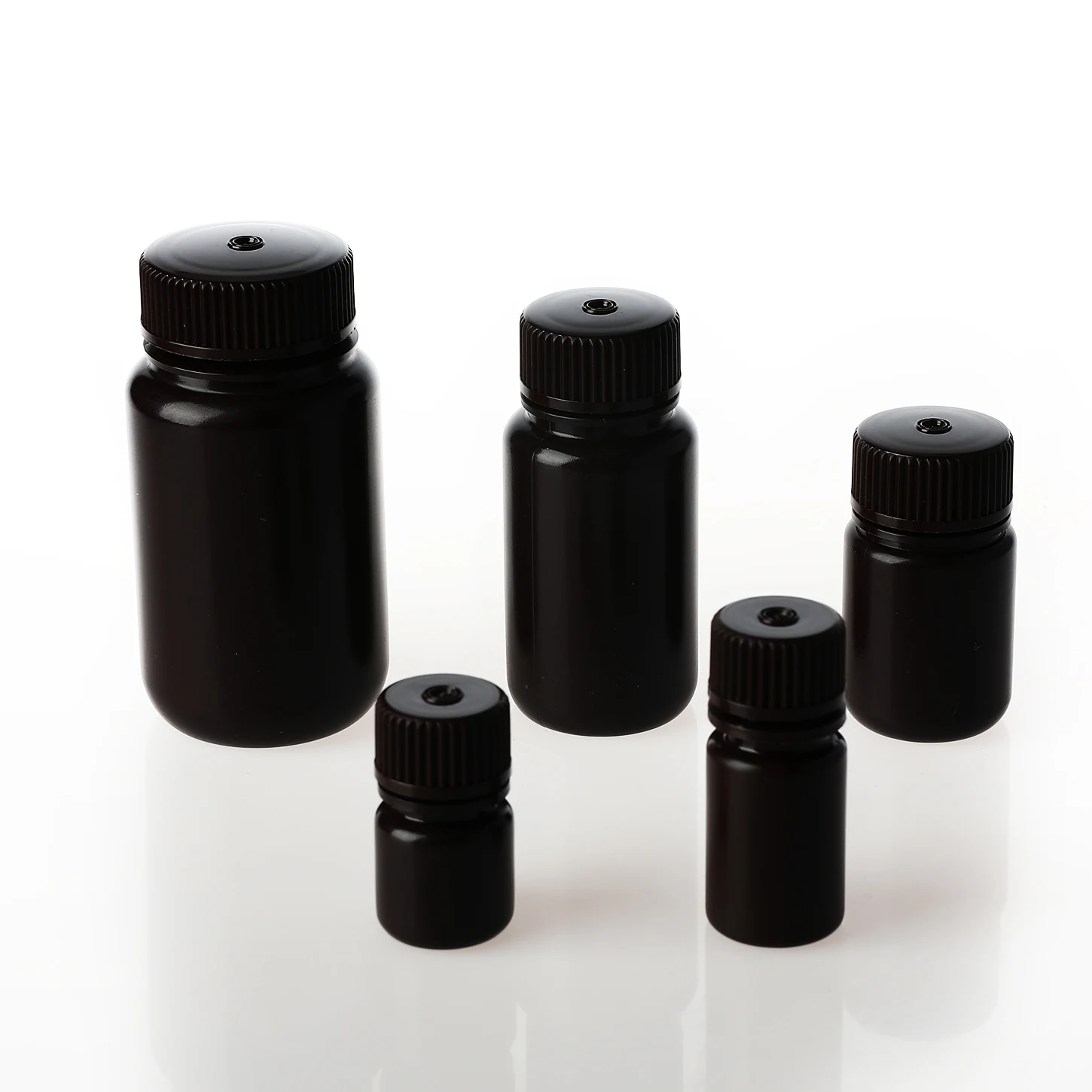 lab equipment Reagent Bottle Mddical Grade Polypropyle15ml  brown Wide Mouth PP Plastic Laboratory Analysis