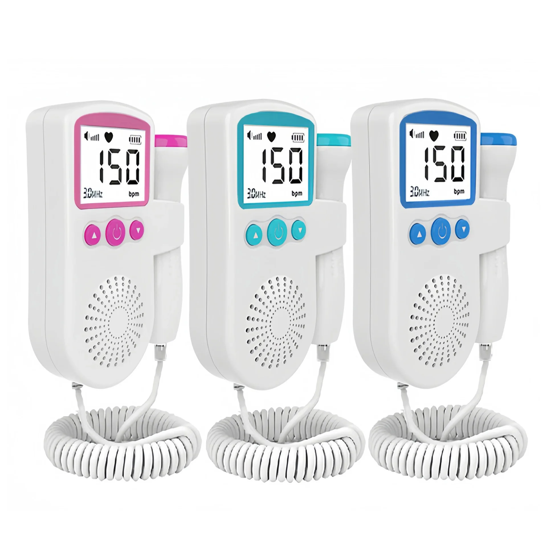 Fetal Doppler 2024 Medical Equipment Heart Rate  Fetal Pulse Monitor Portable Ultrasound Fetal Doppler