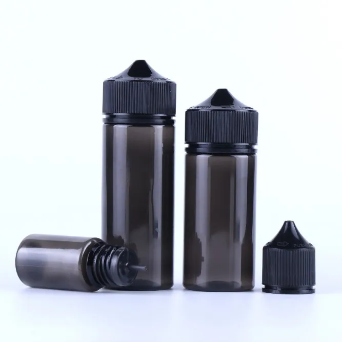15ml 30ml 50ml tamper proof cap essential oil bottle PET transparent plastic dispensing liquid oil bottle with tip cap