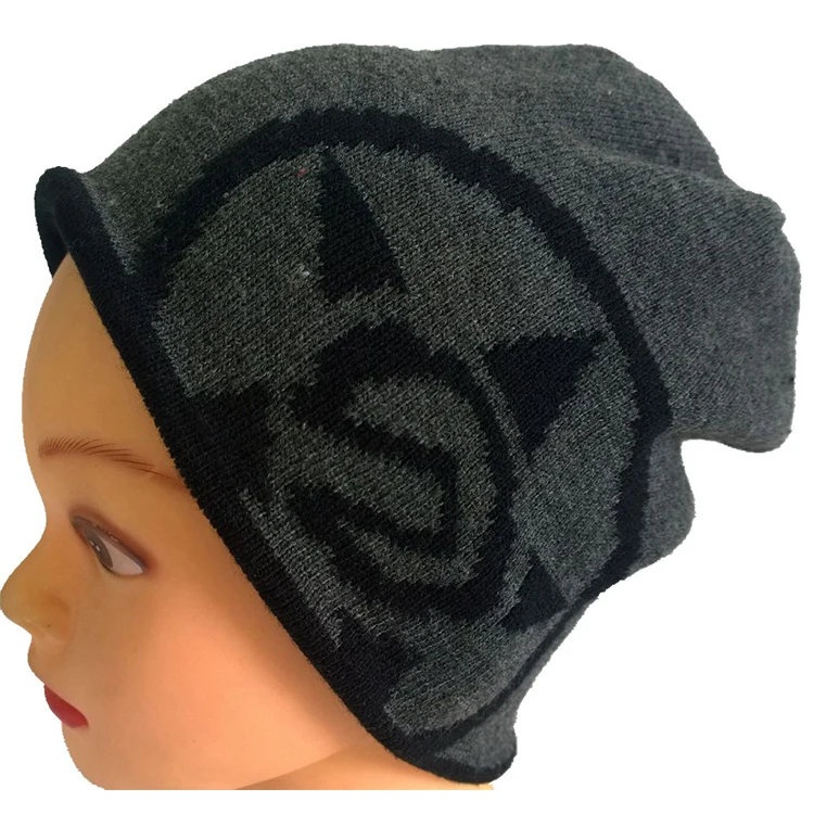 
Luxurious Polish Ny Cuff Beanie With Floral Pattern On Black Background 