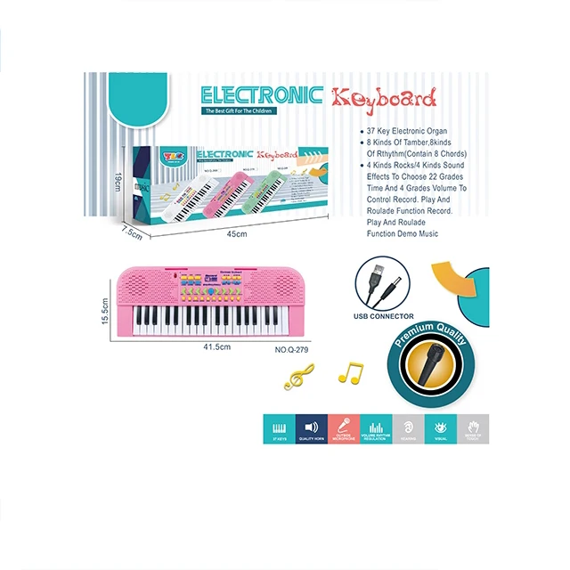 32 Key Electric Keyboard With Mic Kids Educational Game