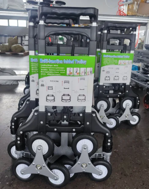 Multi-purpose Shopping Airport Luggage 6 wheel shopping cart for climbing stair Folding Hand dolly