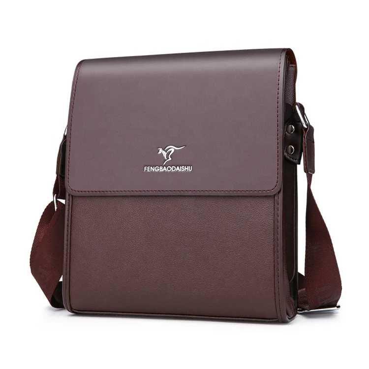 2021 Waterproof Luxury Soft Leather Custom Shoulder Messenger Bag for Men