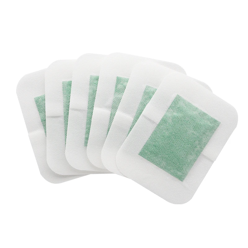 China wholesale factory herbal ginger health care supplies broadcast relax heat green detox foot patch toxin removal foot pads
