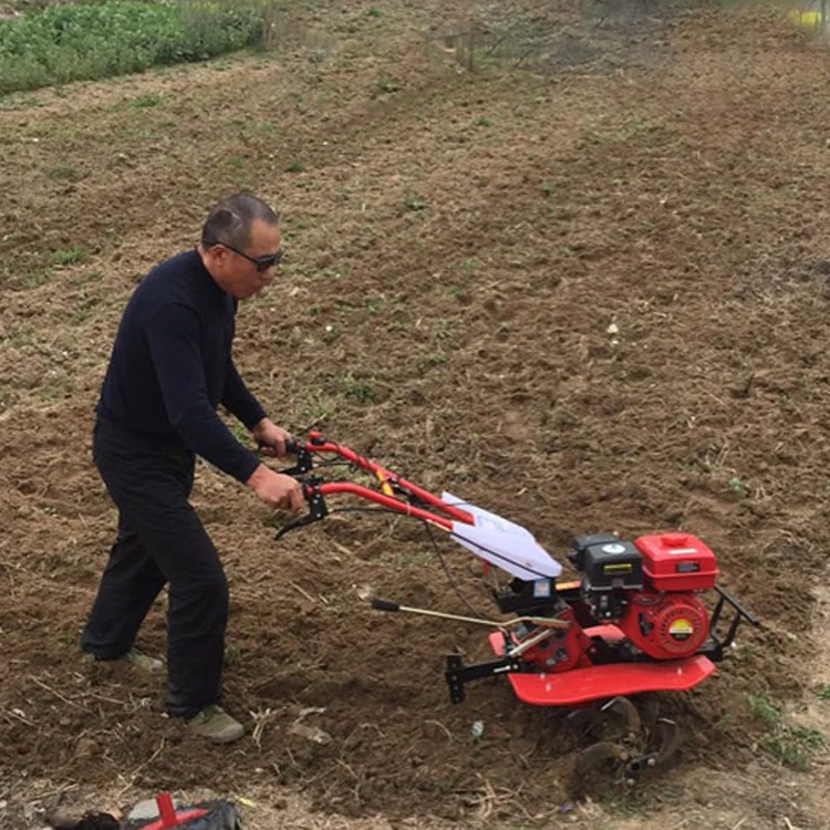 Cultivators Mini Tiller Rotary Gasoline Tine Model Rotating Agricultural Machinery Chinese Tractors Mini Tiller 7Hp 9Hp