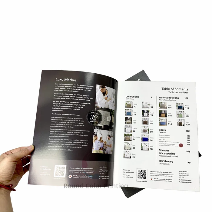 Round Color Printing factory cheap perfect binding type book printing