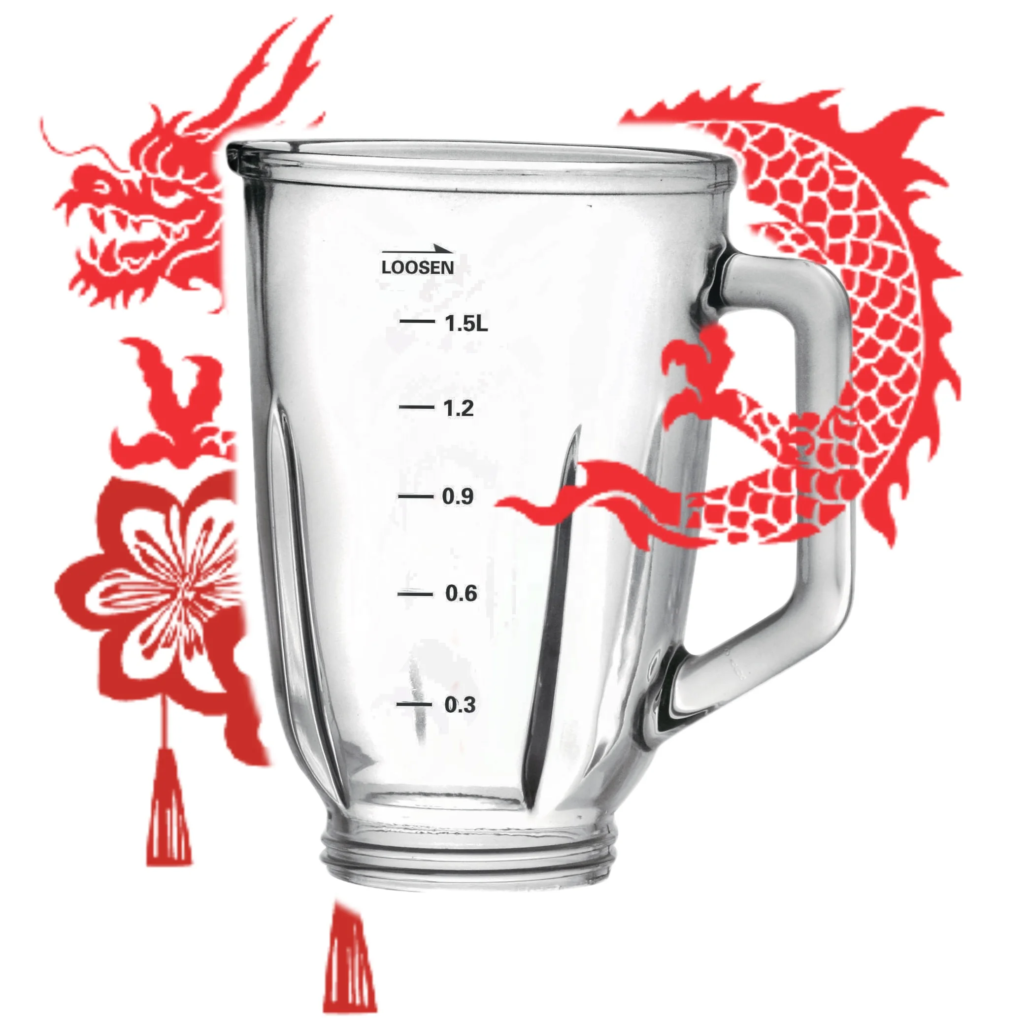 Vaso licuadora Clear 1.5L  Sanyo Glass Jar A16