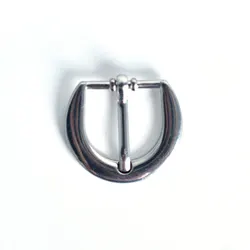 Hot Sale 5/8 Inch Nickel Plated Finish Dee Half Belt Buckle for 5/8 Inch