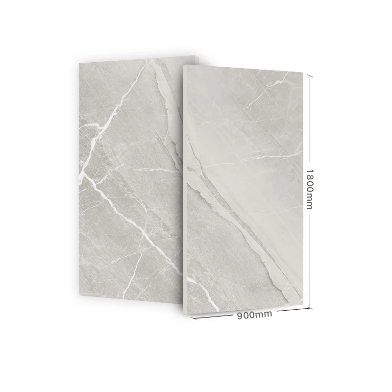 Iranian White Hotsale Interior Stone Marbles Ceramic Floor Glazed Polished Porcelain Tiles 900x1800mm