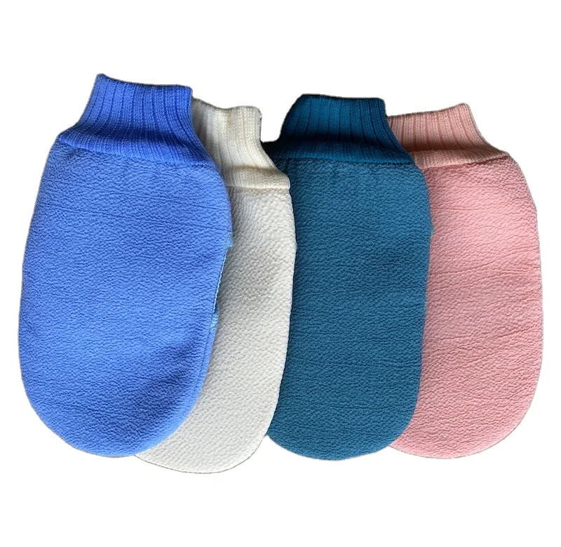 Soft plant fibre exfoliating bath glove shower glove  viscose glove