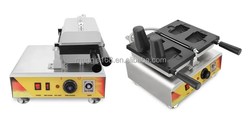 110V/220V 1.56 KW  Fish Egg Waffle Biscuit Cone Commercial taiyaki machine ice cream waffle cone machine with CE
