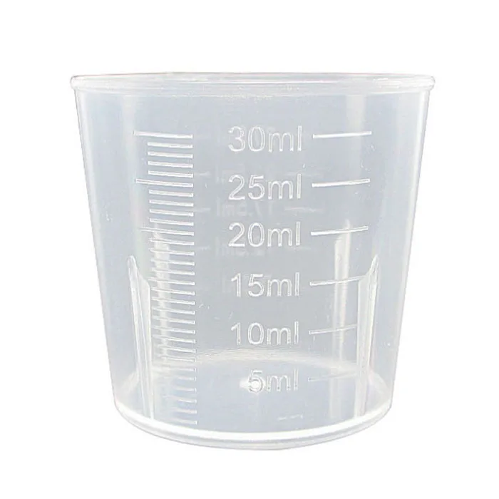 Hot sale plastic 30 ml measuring cup with scale for sale