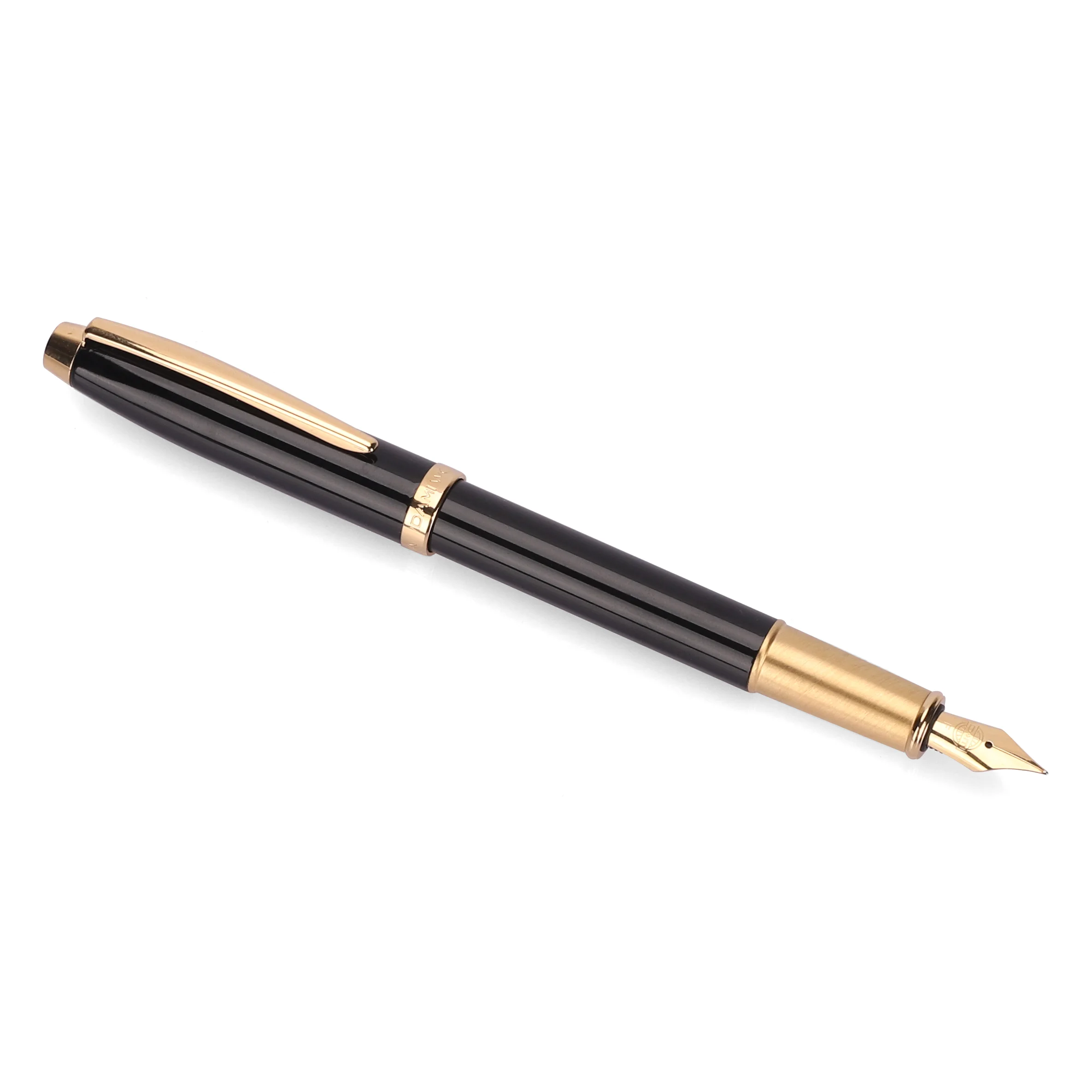 Engraved Logo Luxury Fountain Pen with Golden Plating Tip