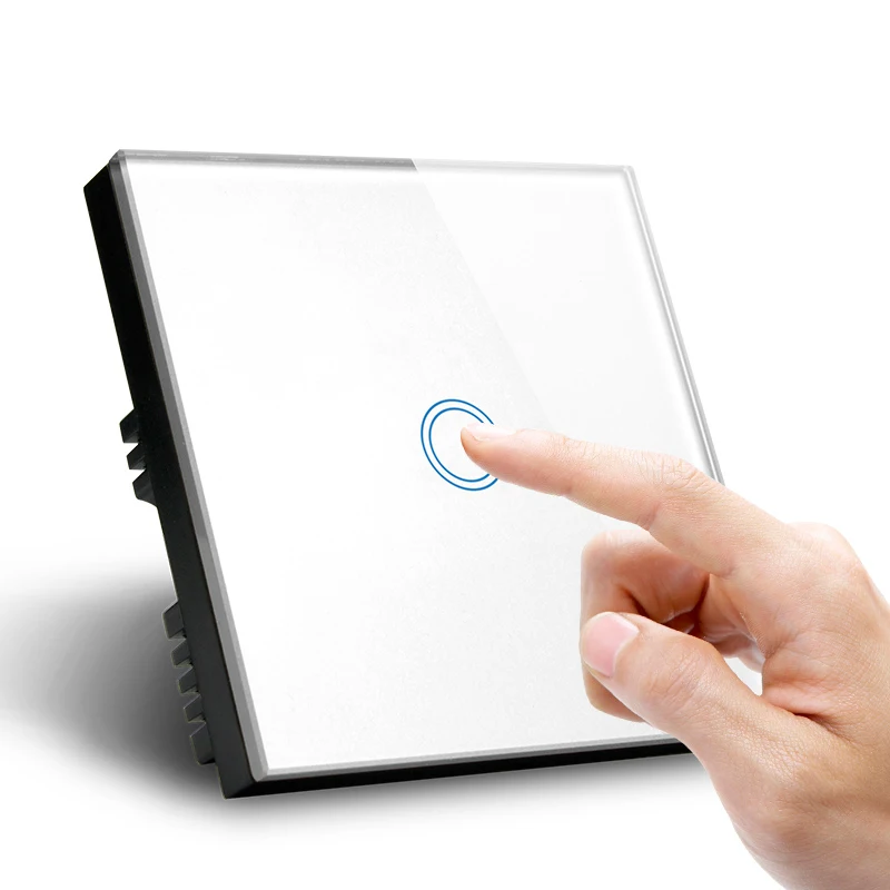 UK Standard Modern Google Home Zigbee Wall Switches  Light Touch Switch for Smart Home 86*86