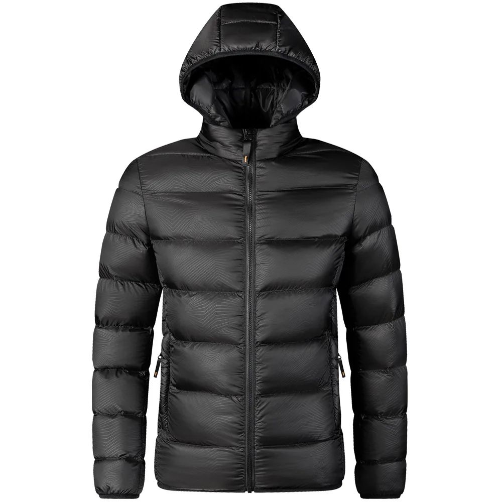 Trending Jackets Mens Winter Padded Bubble Jacket Down Coat For Men With Hood