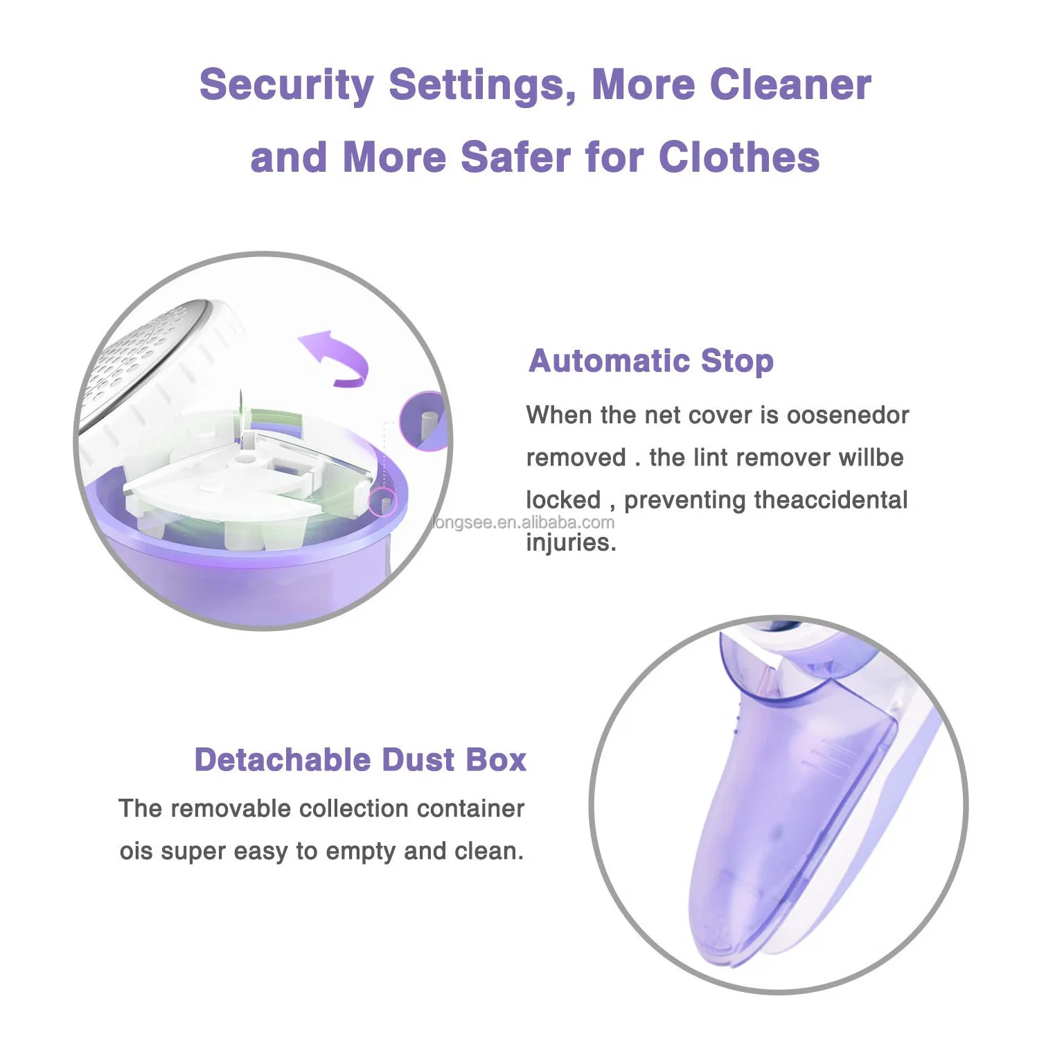 2024 Hot sale electric Lint remover rechargeable portable sweater clothes fabrics shaver High quality USB charging Wholesale