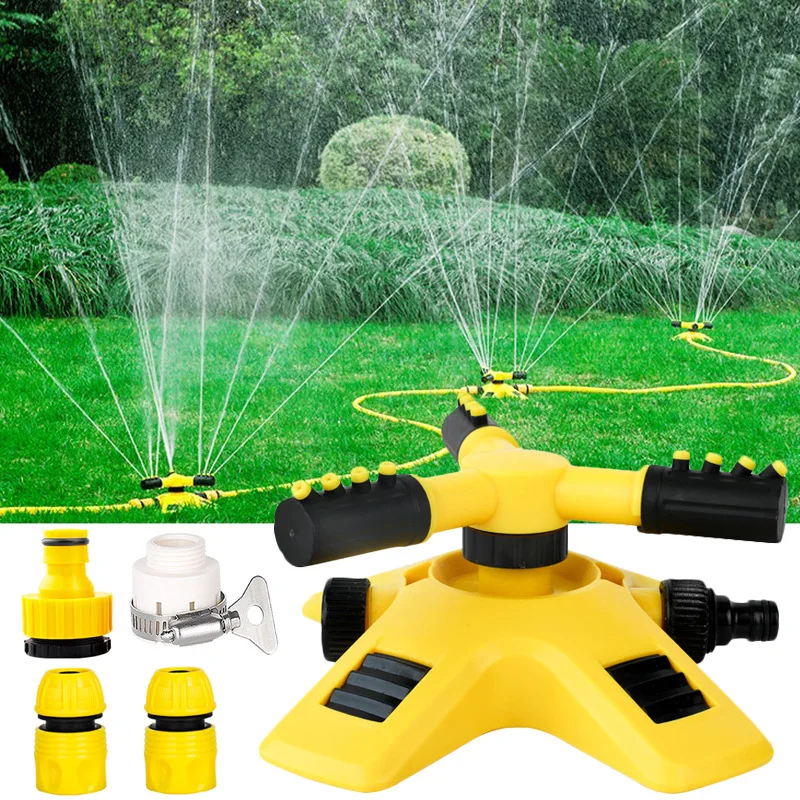 Automatic rotating nozzle Garden Watering Garden Irrigation Lawn Sprinkler plastic vortex sprinkler
