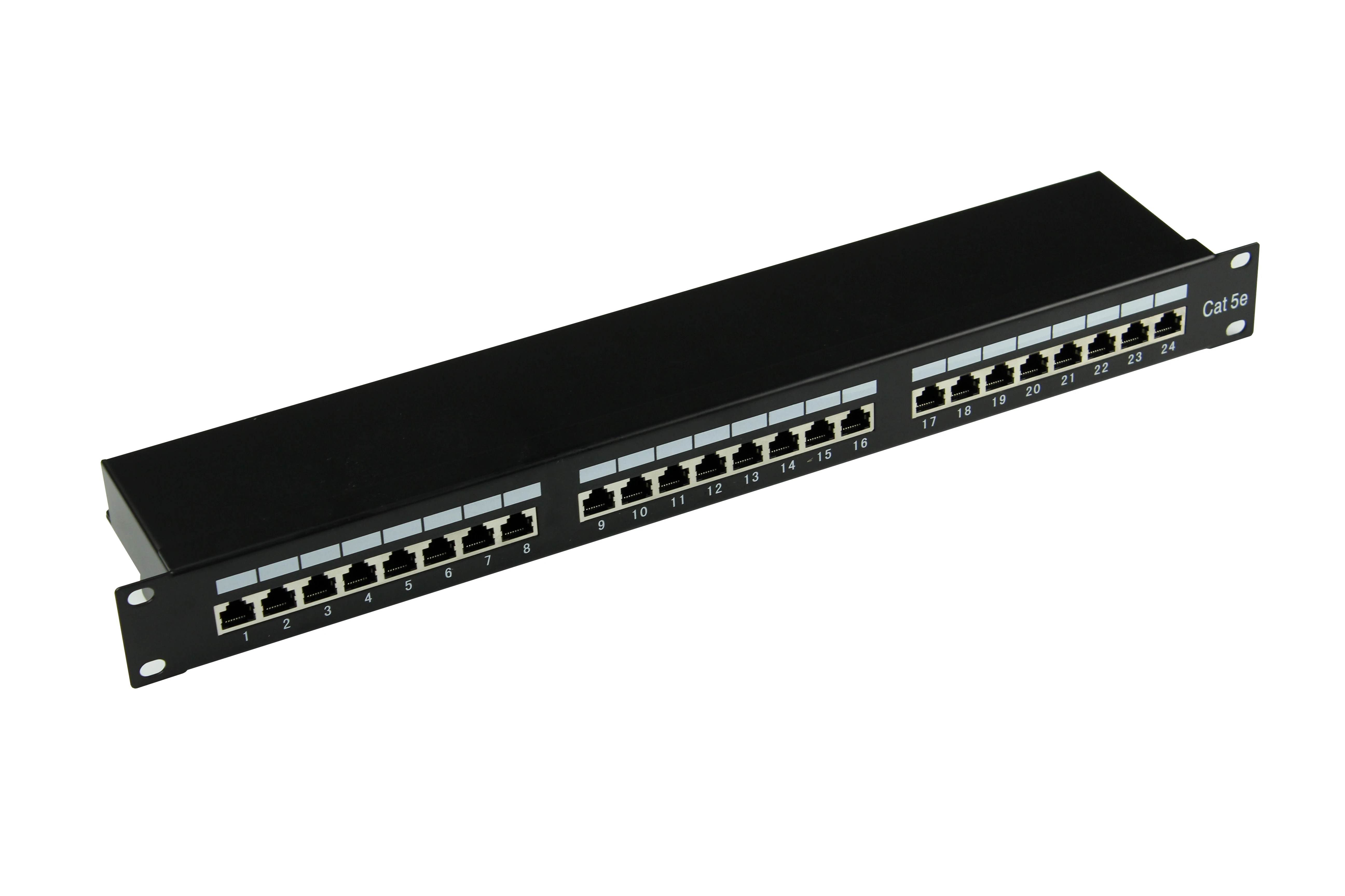 Сетевой Патч-панель 1U FTP Cat5E 24 портовая коммутационная