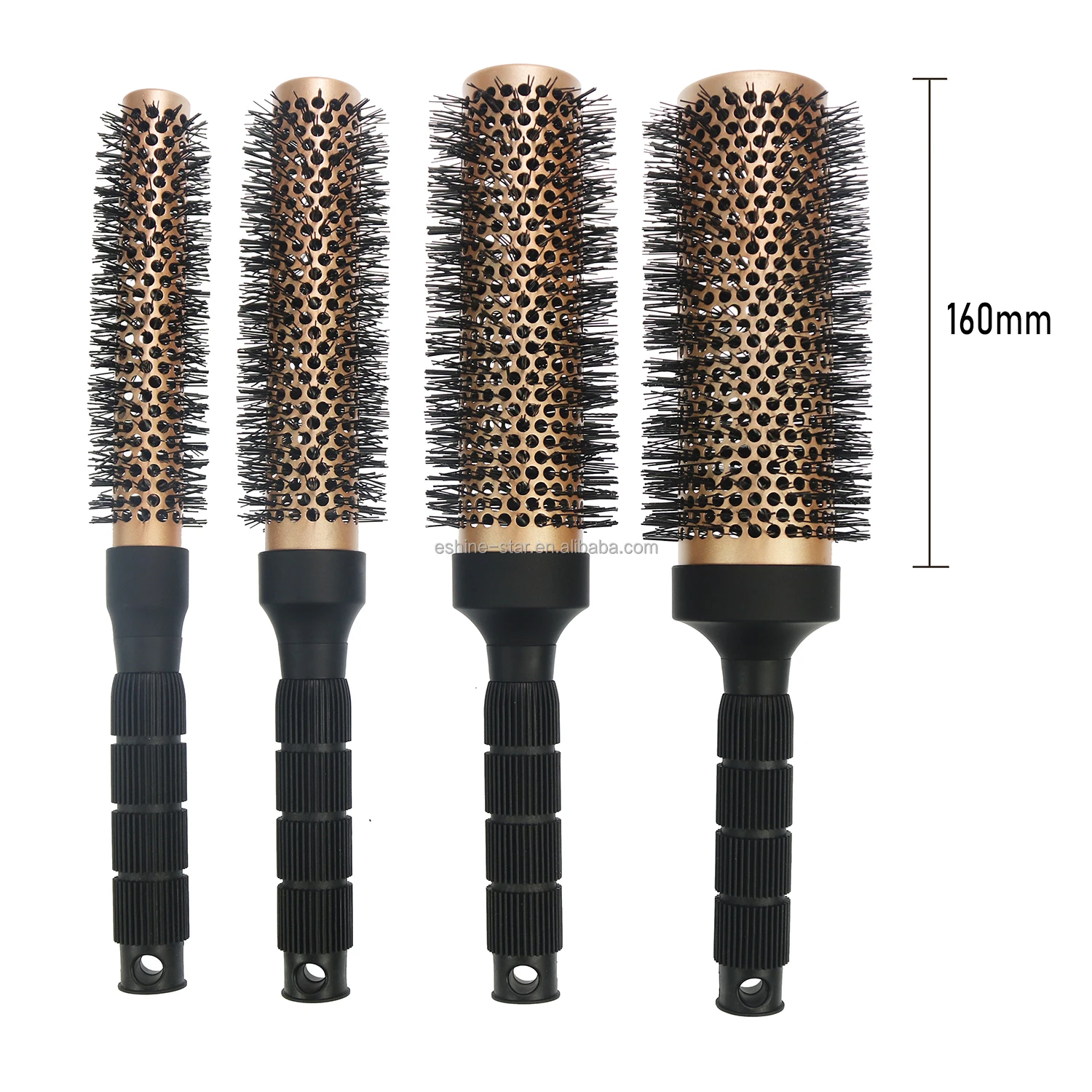 Wholesale Customized Extra Long Ceramic Thermal Ionic Hair Brush For Curly and Straight Salon Styling