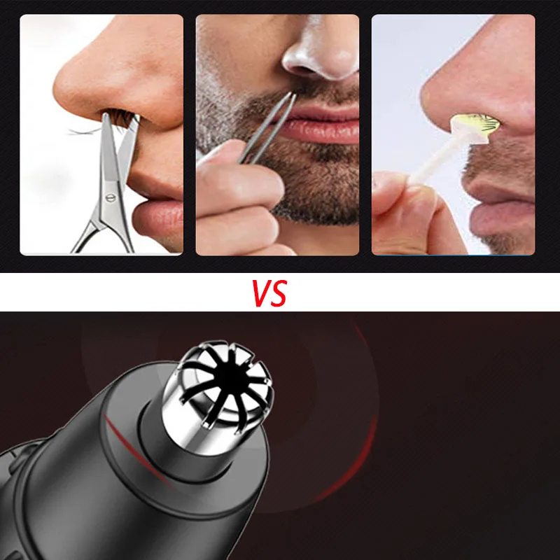 New Ear and Nose Hair Trimmer Professional Painless Eyebrow & Facial Hair Trimmer for Men Rechargeable Nose Trimmer