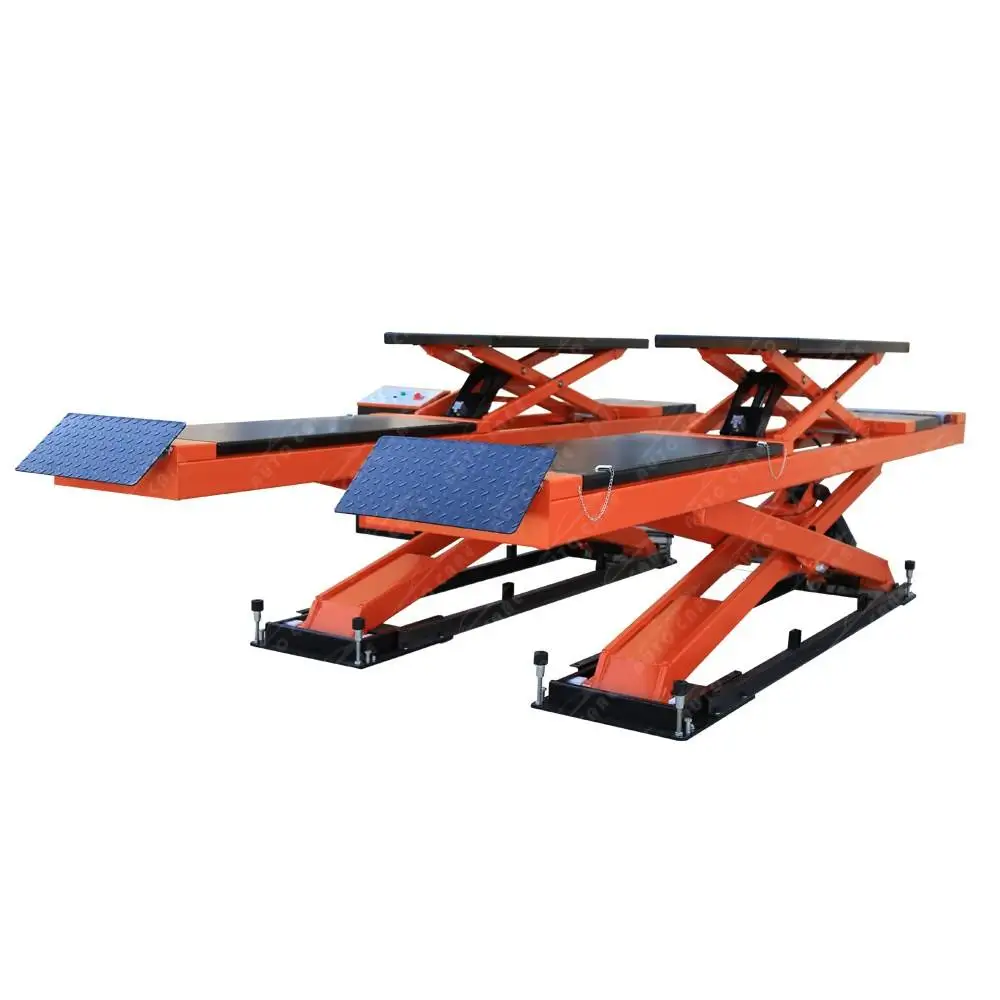 1T-4T Car lift jack integrated wrench folding car lift scissor arm manual horizontal lifting block car tire maintenance tool