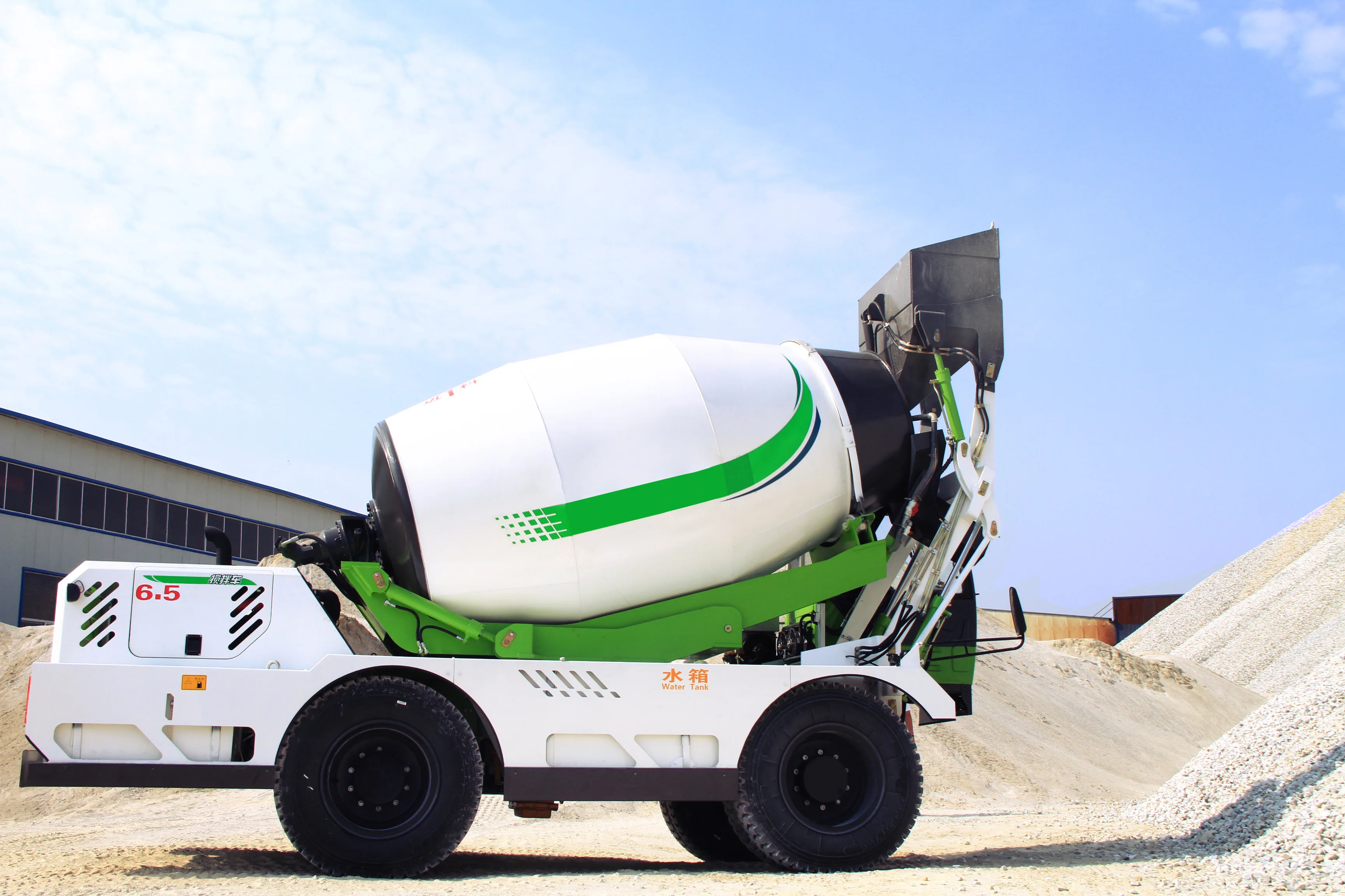 China new HUAYA high quality 2 cbm 6.5 cbm self loading mixer concrete mixer with EPA/Euro5