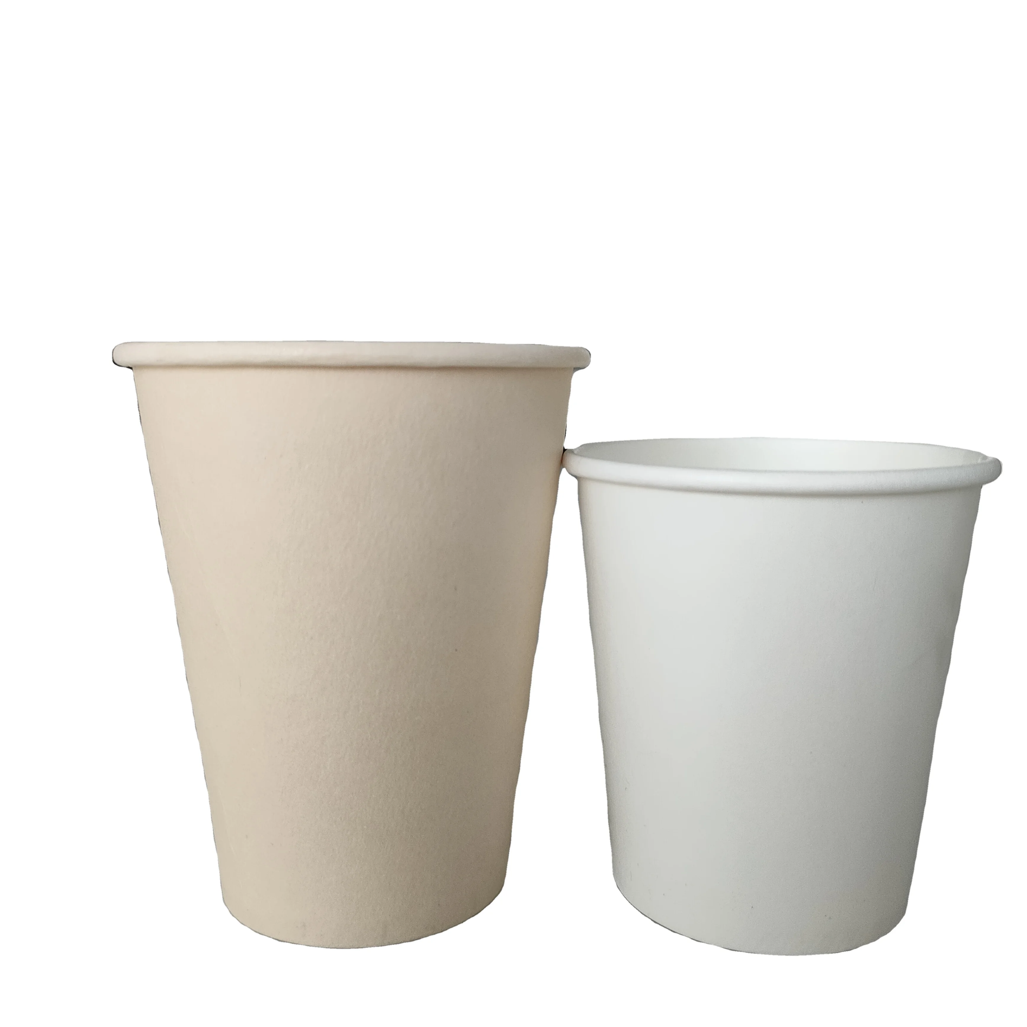 Single Wall Square Leakproof 12 oz Paper Cup Drinks Beverages Coffee Cup Customized